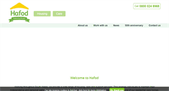 Desktop Screenshot of hafod.org.uk