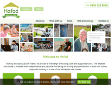 Tablet Screenshot of hafod.org.uk